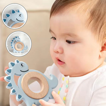 Anneau de Dentition en Bois et Silicone