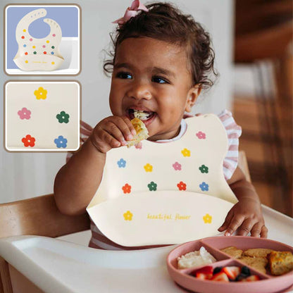 Bavoir bébé imperméable en silicone