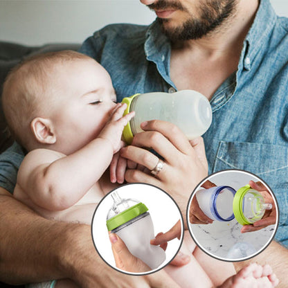Biberon en silicone pour bébé