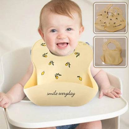 Bavoir bébé imperméable en silicone