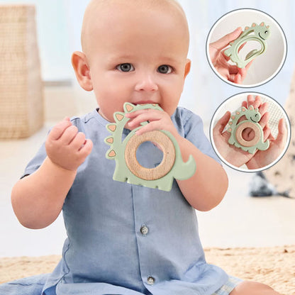 Anneau de Dentition en Bois et Silicone