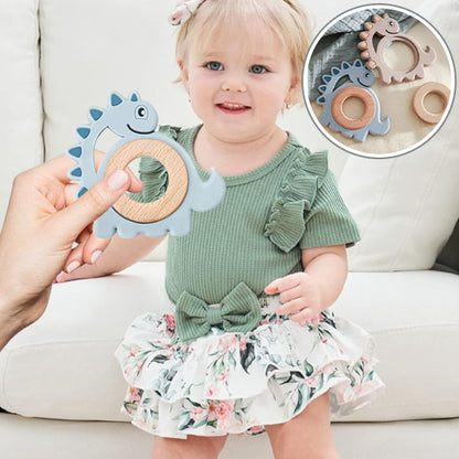 Anneau de Dentition en Bois et Silicone